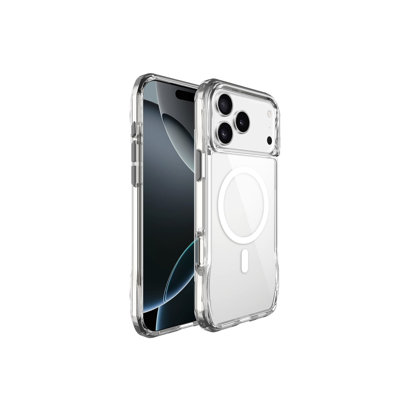 MagSafe-kompatibelt TPU + PC Clear Mobilskal till iPhone 17 Pro