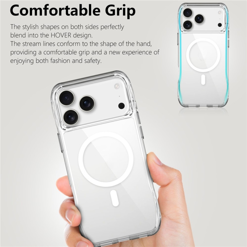 MagSafe-kompatibelt TPU + PC Clear Mobilskal till iPhone 17 Pro