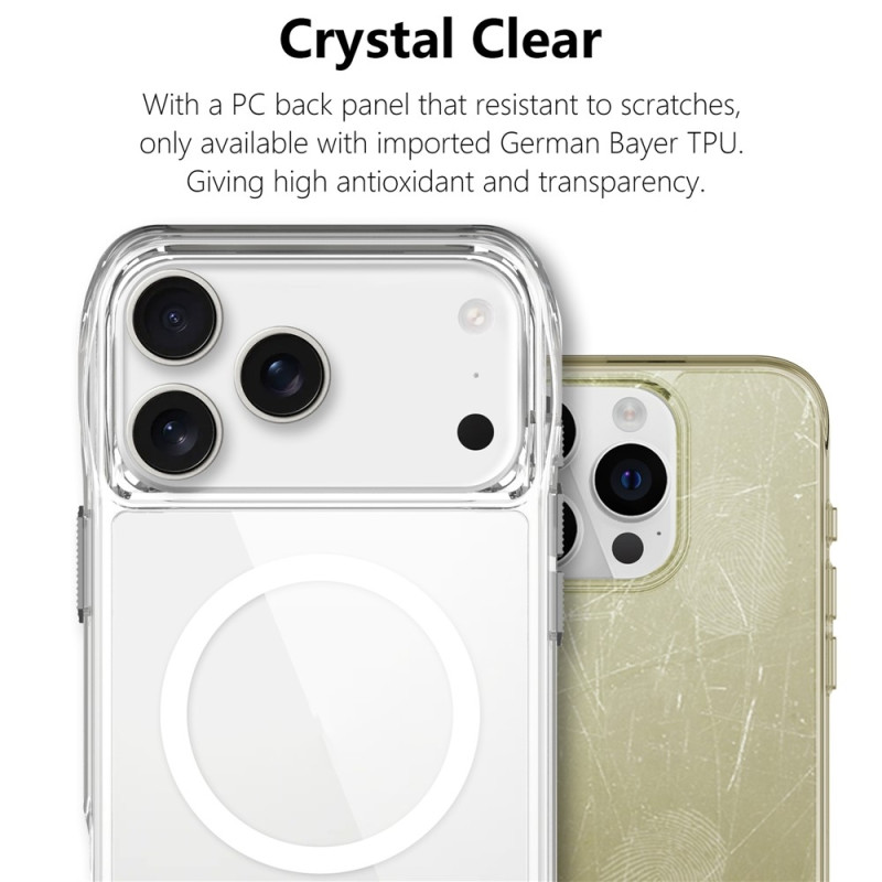 MagSafe-kompatibelt TPU + PC Clear Mobilskal till iPhone 17 Pro