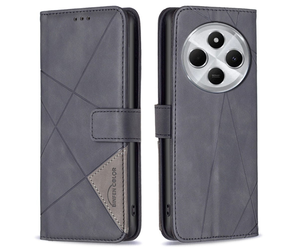 BINFEN Plånboksfodral Xiaomi Redmi 14C - Svart