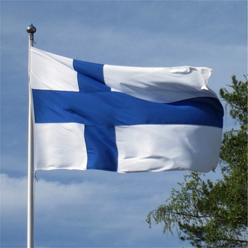 Finland Flagg 90x150 cm banner utendørs innendørs festdekorasjon