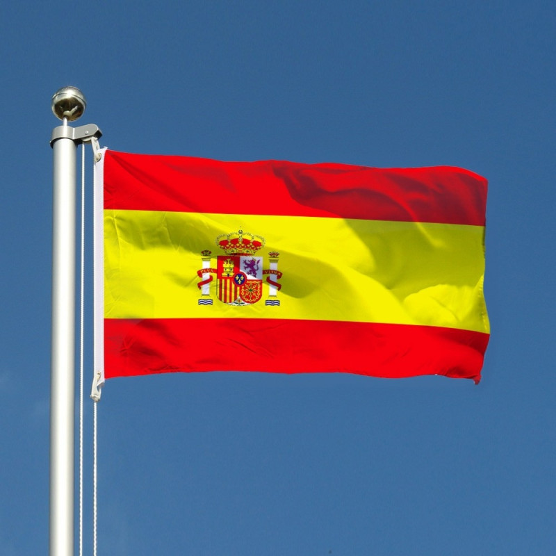 Espanja lippu 90x150cm banneri ulko- ja sisäjuhlakoriste