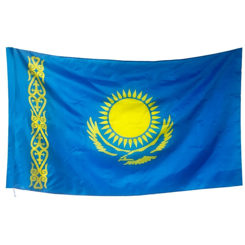 Kasakhstan Flagg 90x150 cm banner utendørs innendørs festdekorasjon