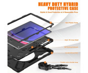 Till Samsung Galaxy Tab S10 Ultra / S9 Ultra / S8 Ultra Heavy Duty Armor skal med axelrem