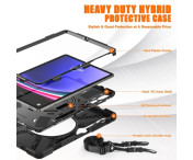 Til Samsung Galaxy Tab S10+ / S9 FE+ / S9+ / S8+ / S7+ Kraftigt skaletui med Skulderrem 