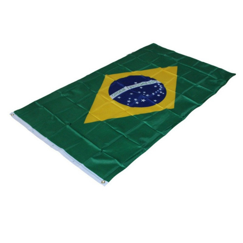 Brasil Flagg 90x150 cm banner utendørs innendørs festdekorasjon