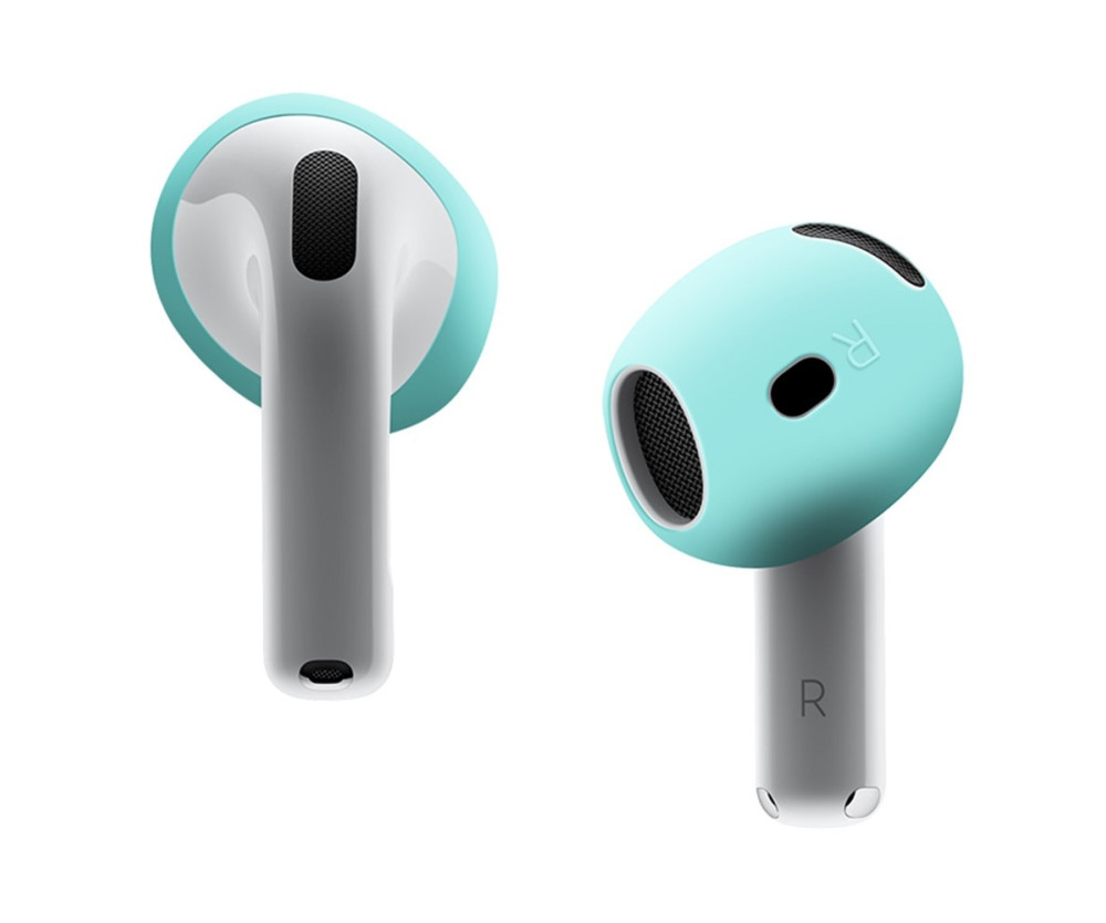 För AirPods 4 hörsnäckor Anti-slip silikonhölje Hörselkåpor Öronsnäckor - Mint