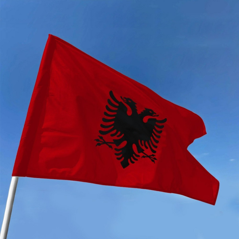 Albania Flagg 90x150 cm banner utendørs innendørs festdekorasjon