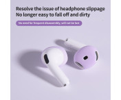 För AirPods 4 hörsnäckor Anti-slip silikonhölje Hörselkåpor Öronsnäckor - Mint