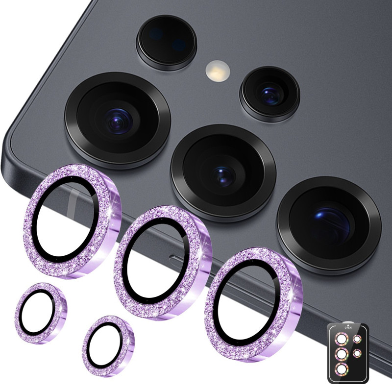 Til Samsung Galaxy S26 Ultra Glitrende Kameralinsebeskytter