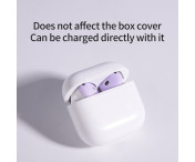 För AirPods 4 hörsnäckor Anti-slip silikonhölje Hörselkåpor Öronsnäckor - Lila