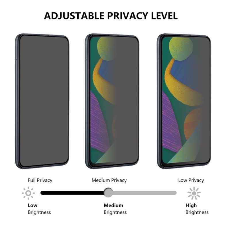 AMORUS för Oppo Find X9 Ultra 5G sekretessskärmskydd i härdat aluminium-silikatglas