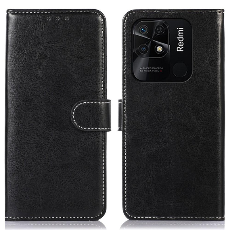 Til Xiaomi Redmi 10C Crazy Horse Texture Telefontaske