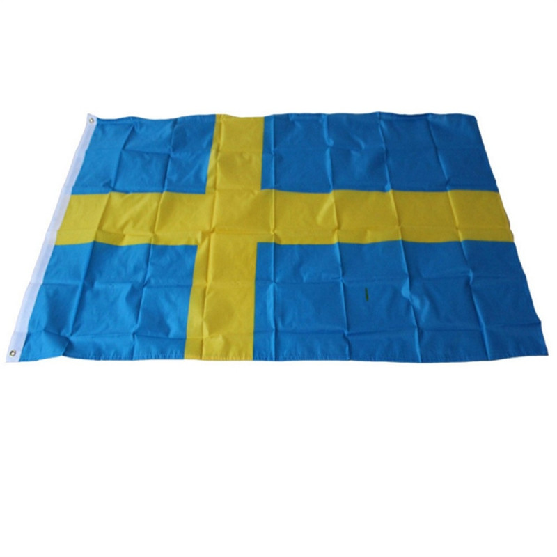 Sverige Flag 90x150cm Banner Udendørs Indendørs Festdekoration