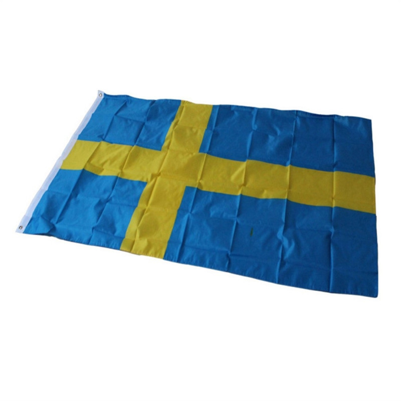 Sverige Flagg 90x150 cm banner utendørs innendørs festdekorasjon