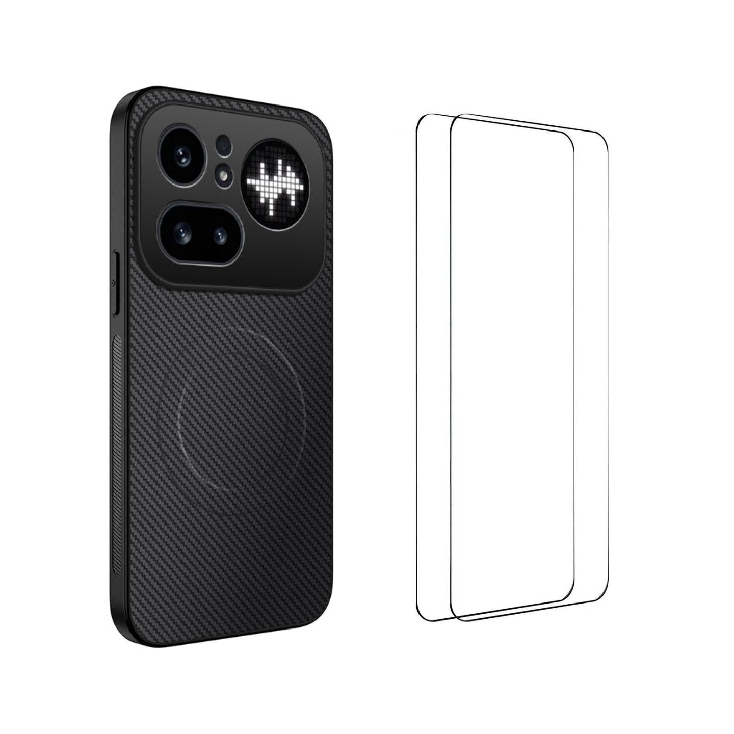 WANLONFENG Til Nothing Phone 4a Pro Magnetisk Mobilcover med Skærmbeskytter
