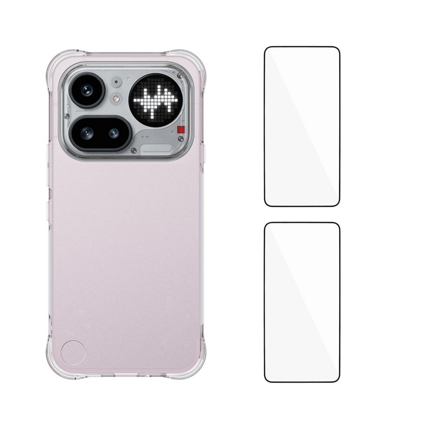 WANLONFENG For Nothing Phone 4a Pro Mobildeksel med Skjermbeskytter