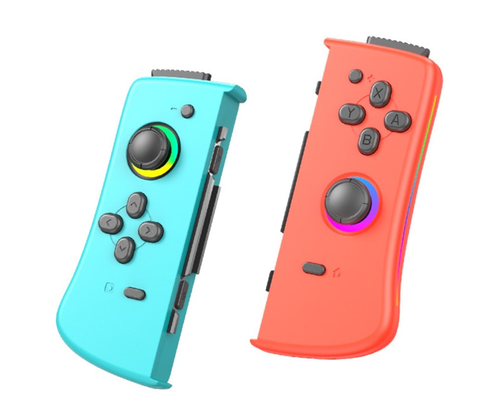 Kompatibel med Nintendo Switch Joy-Con Controller Bluetooth Gamepad - Röd+Blå