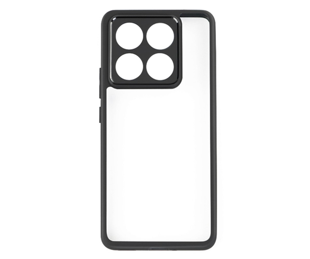 For Xiaomi 14T Hybriddeksel PC+TPU Telefonbakside - Svart