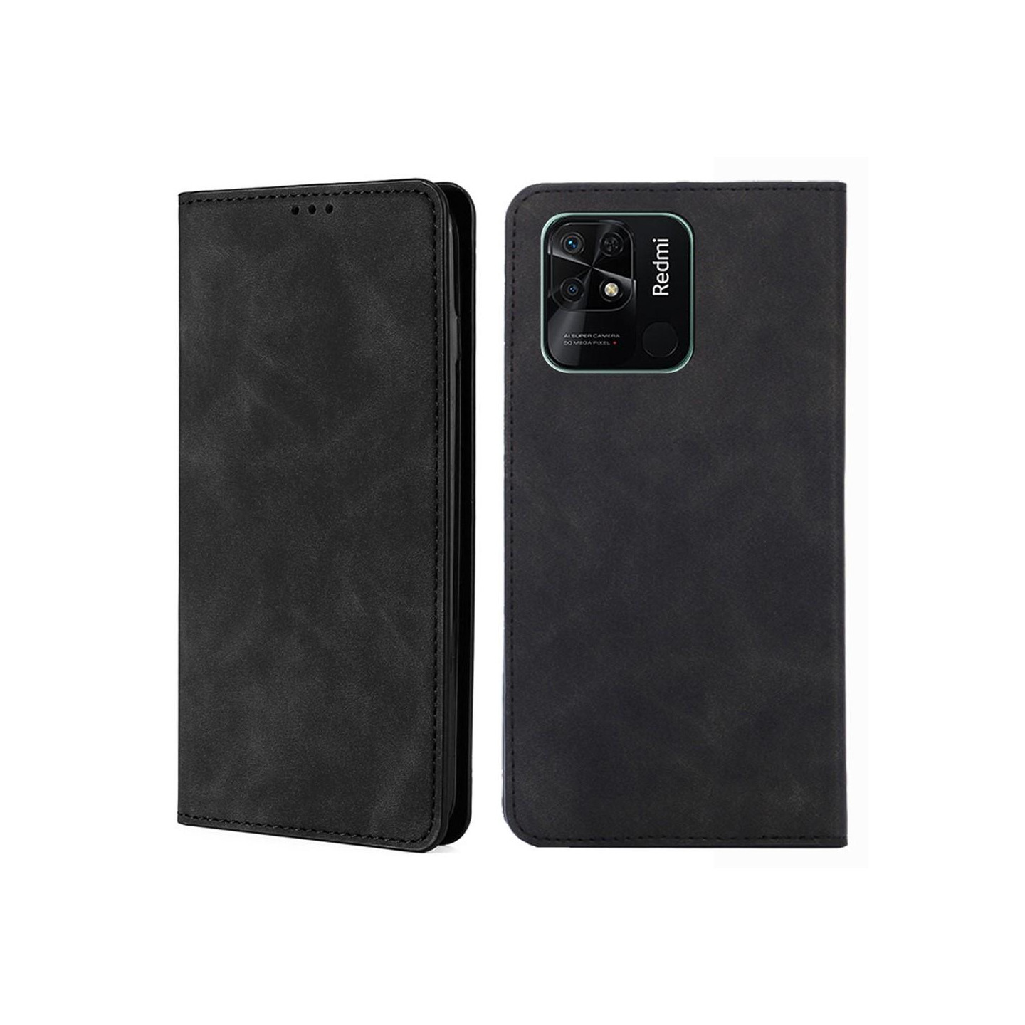 Redmi 10C Lommebok - deksel - Svart