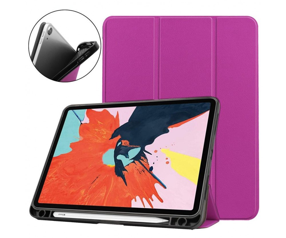 Apple iPad Air (2020) (2022) Slim fit tri-fold fodral - Lila