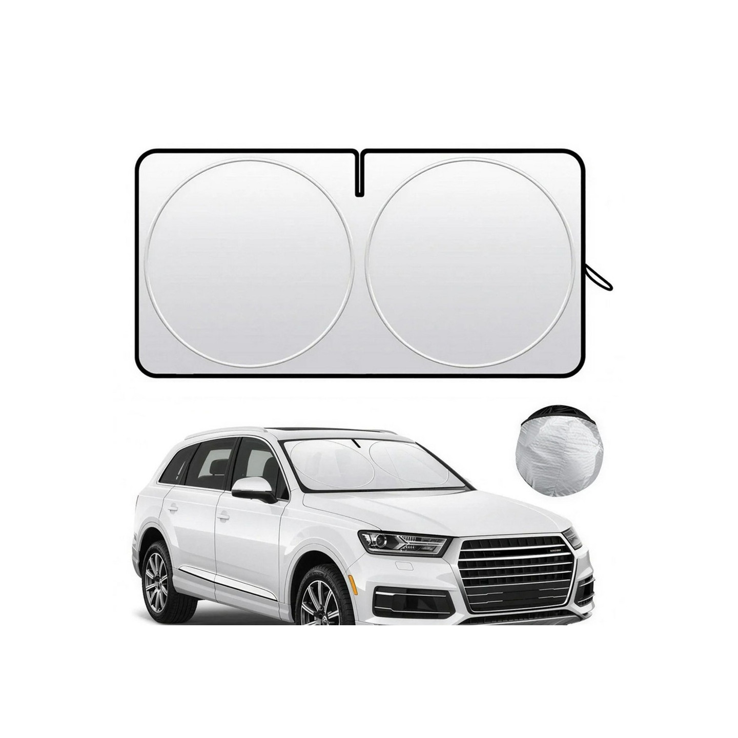 150x80cm sunshade for windshield foldable UV protection heat insulation for vehicles