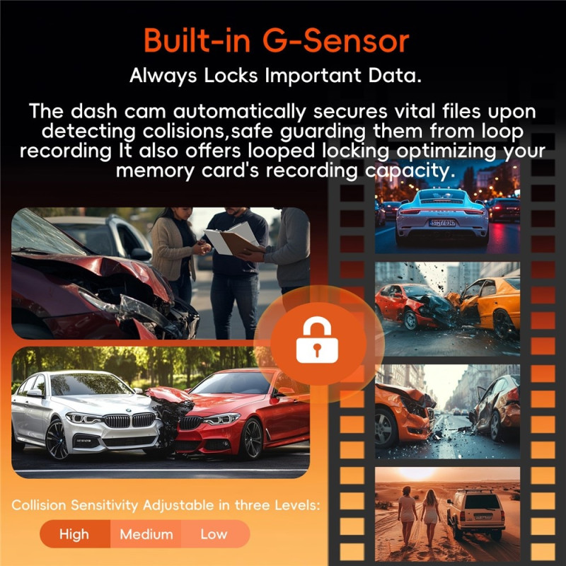 4K Dash Cam ADAS Front Rear GPS 5G WiFi Night Vision Loop Recording Dash Camera DVR
