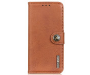 KHAZNEH Motorola Moto G55 Plånboksfodral - Brun