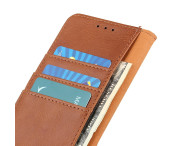 KHAZNEH Motorola Moto G55 Plånboksfodral - Brun