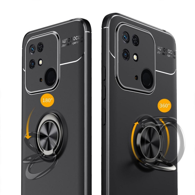 Redmi 10C TPU Deksel Med Fingerring - Svart