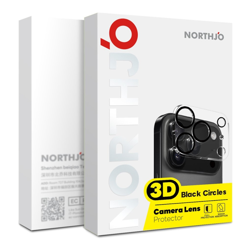 NORTHJO For iPhone 17 Pro Camera Lens Protector 2pcs