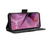 Till Motorola Moto G55 5G Plånboksfodral med korthållare  - Svart