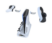 IPLAY för Sony PS5 Slim Digital / Disc Edition Kylställ Dual Controller Laddningsstation Headsethängare