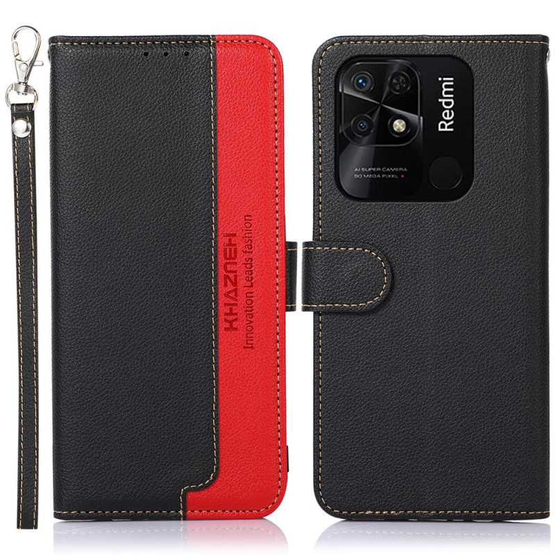 KHAZNEH Phone Cover to Xiaomi Redmi 10C - Black / Red