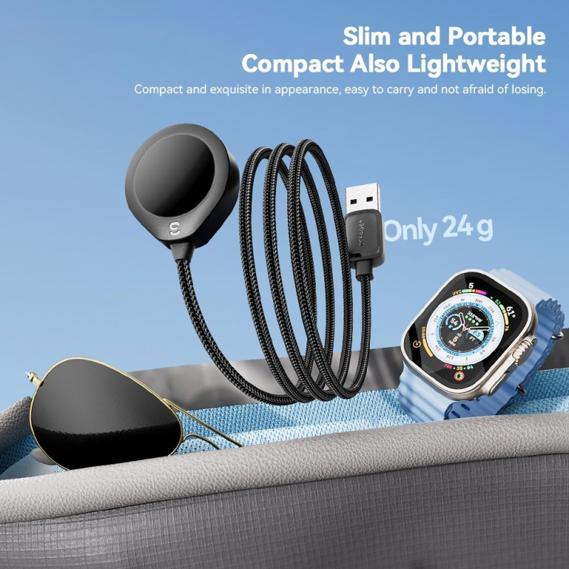 ESSAGER For A Watch USB - kabel Magnetisk ABS Vanndråpeformet trådløs lader