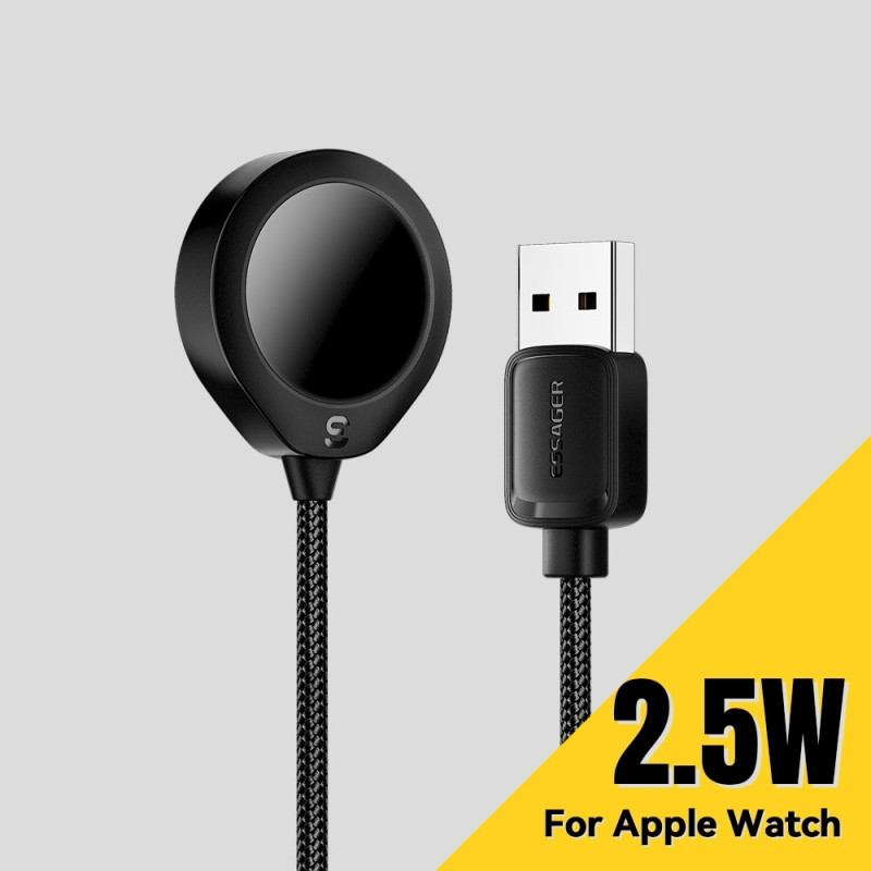 ESSAGER For A Watch USB Cable Magnetic ABS Waterdrop Shape Wireless Charger