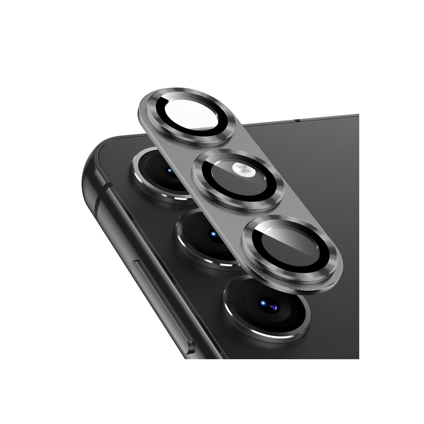 Til Samsung Galaxy S25+ Kameralinsebeskytter ENKAY Metalring Linsefilm