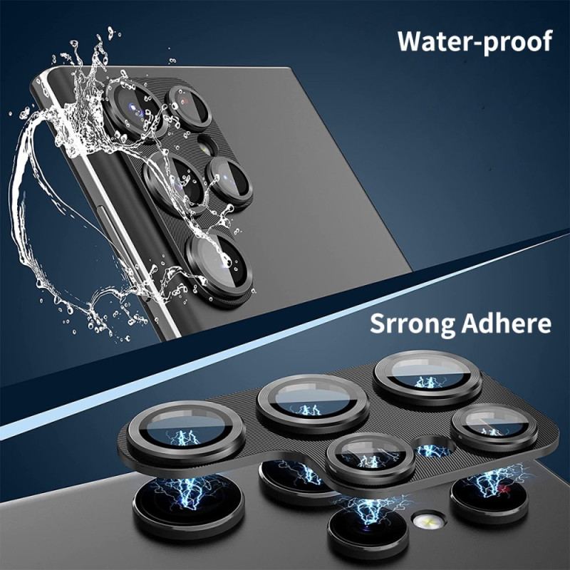 Til Samsung Galaxy S25+ Kameralinsebeskytter ENKAY Metalring Linsefilm