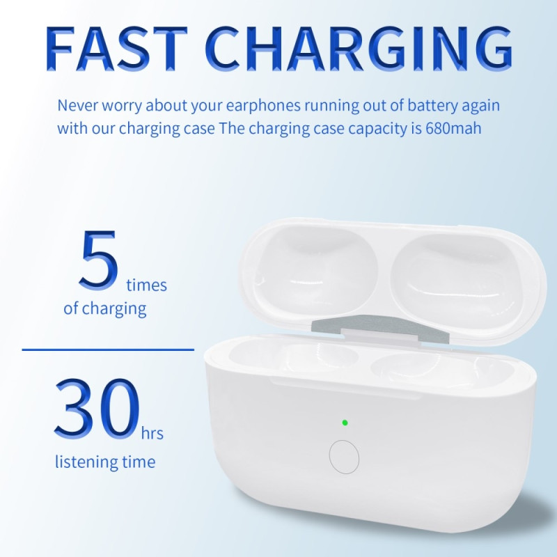AirPods Pro 2 / Pro -latauskotelolle Sisäänrakennettu 680 mAh:n akku langaton lataus
