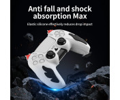 Playstation 5 / PS5 Silikon Skin Skal Fodral Anti-Slip Skydd Flame Design - Svart