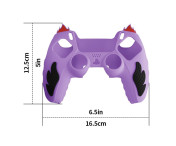 Playstation 5 / PS5 Silikon Skin Skal Fodral Anti-Slip Skydd Flame Design - Vit