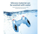 Playstation 5 / PS5 Silikon Skin Skal Fodral Anti-Slip Skydd Flame Design - Röd