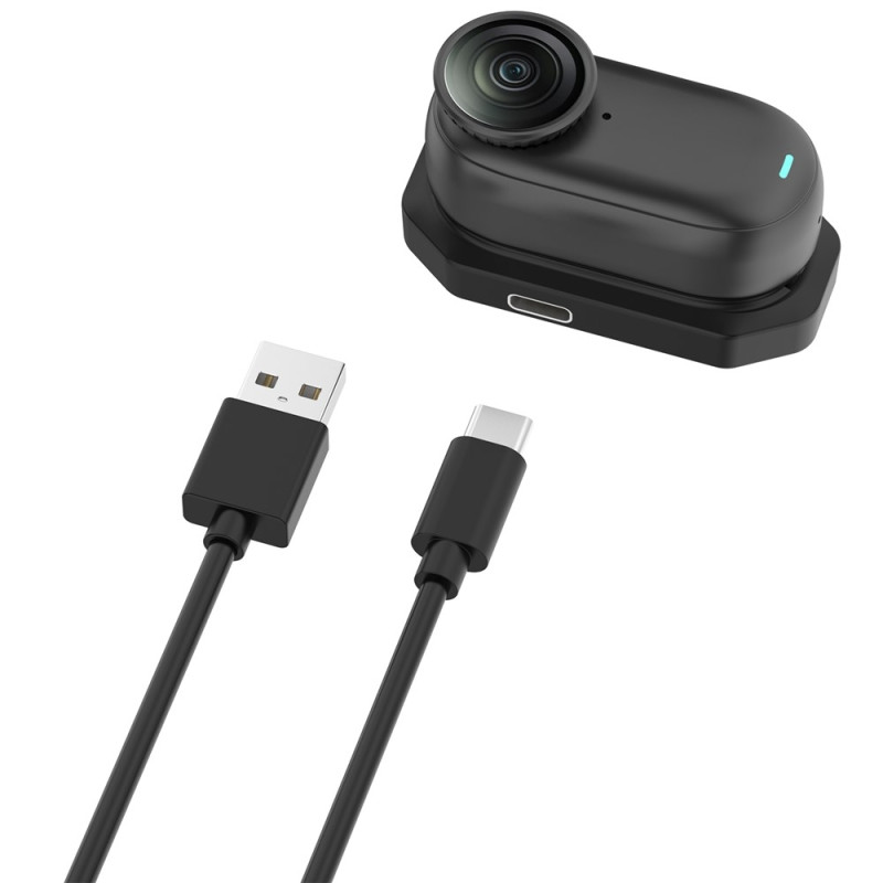 Oplader adapter til Insta360 GO 3 / GO 3S 5V 1000mA opladningsbase med kabel