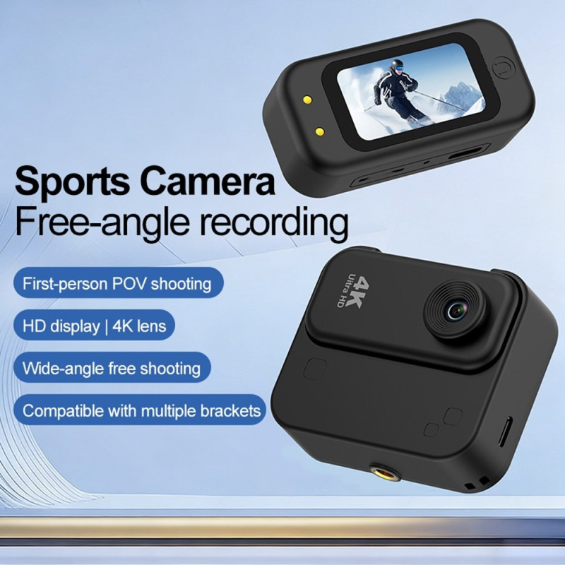 Video Camera Action Camera Sports Camera 4K HD Video WiFi Magnetic Charging Case