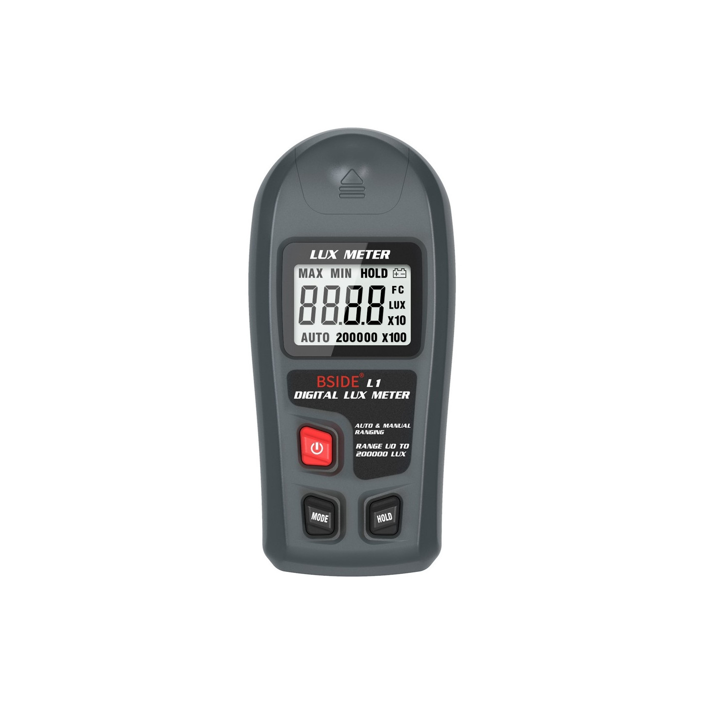 Digitaalinen luks-mittari LCD-näytöllä (0–200 000 luksia) – Erittäin tarkka valomittari