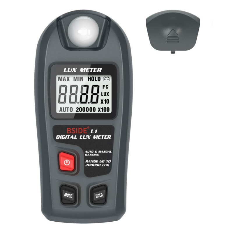 Digitalt luxmeter med LCD-display (0–200.000 lux) – Lysmåler med høj præcision