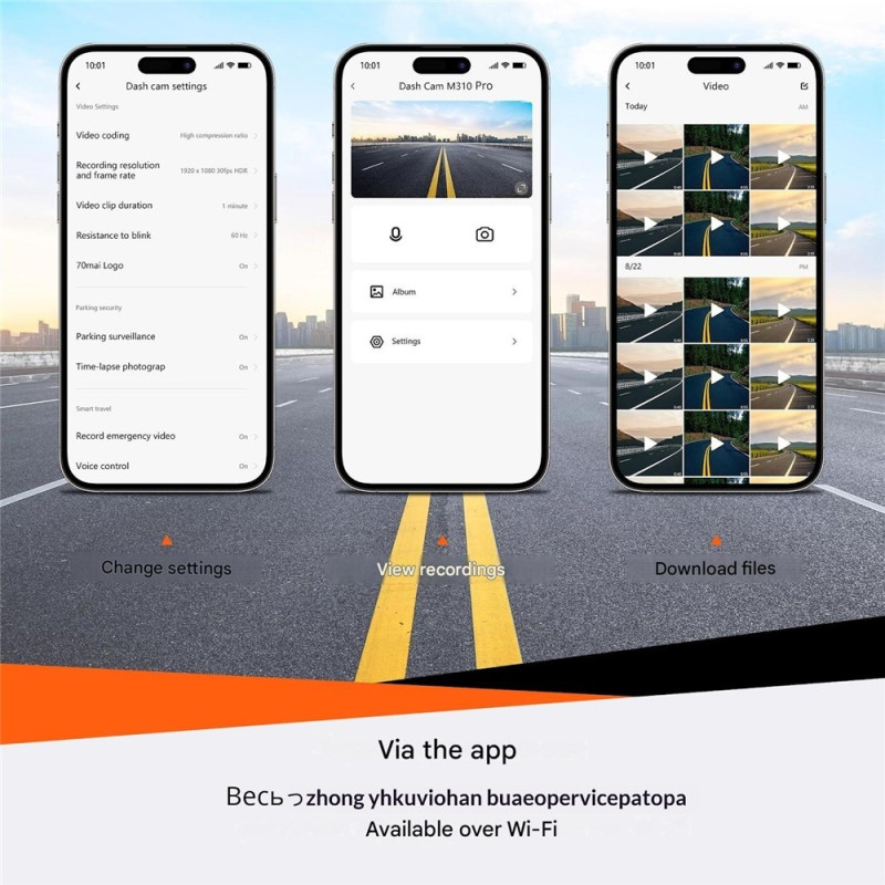 4K-dashcam med WiFi, loop-optagelse, 1600P, 170 graders vidvinkel og nattesyn (bil-DVR)