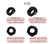 2 st Skydd Hjul Barnvagn Oxford-tyg mot smuts storlek L för 25-36cm framhjul