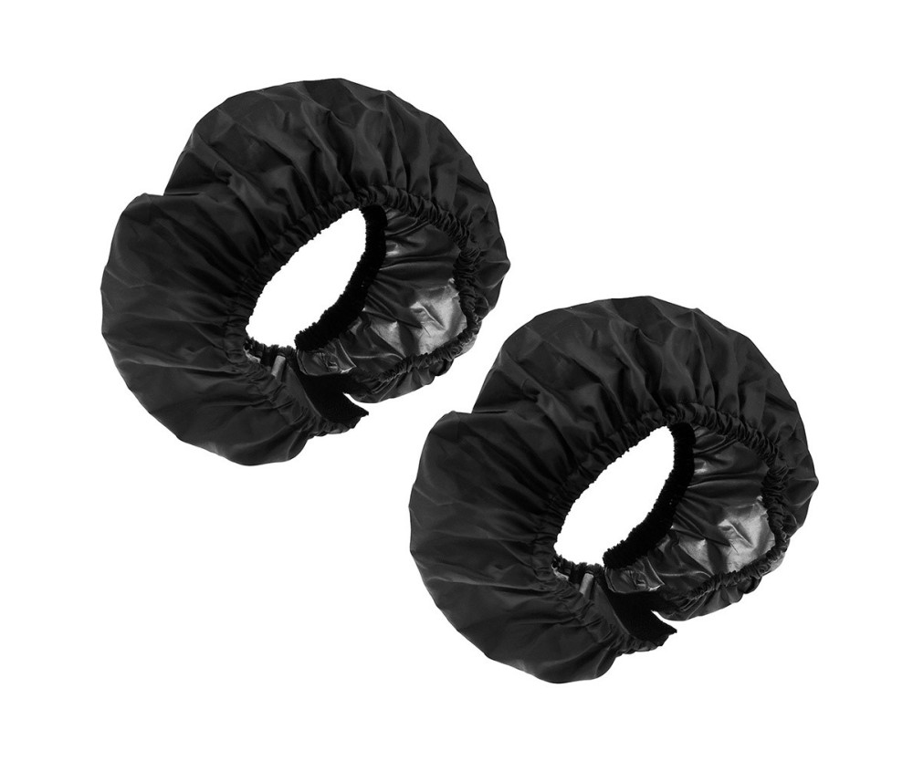 2 st Skydd Hjul Barnvagn Oxford-tyg mot smuts storlek S för 14-16cm framhjul