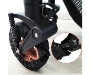 2 st Skydd Hjul Barnvagn Oxford-tyg mot smuts storlek L för 17-25cm framhjul